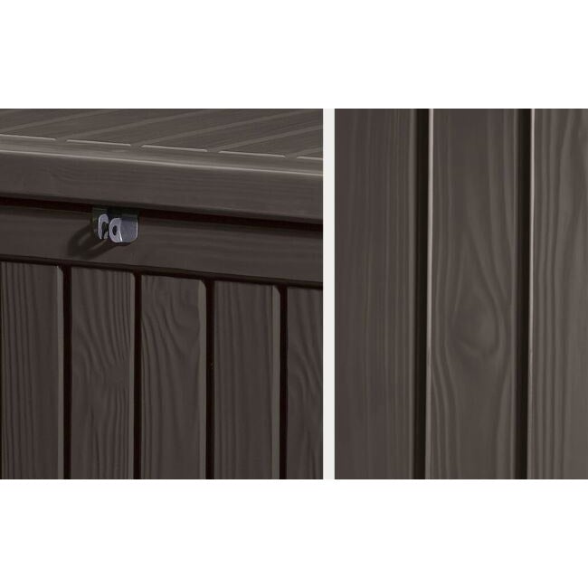 Keter Rockwood Garden Storage Box - Brown - 570L