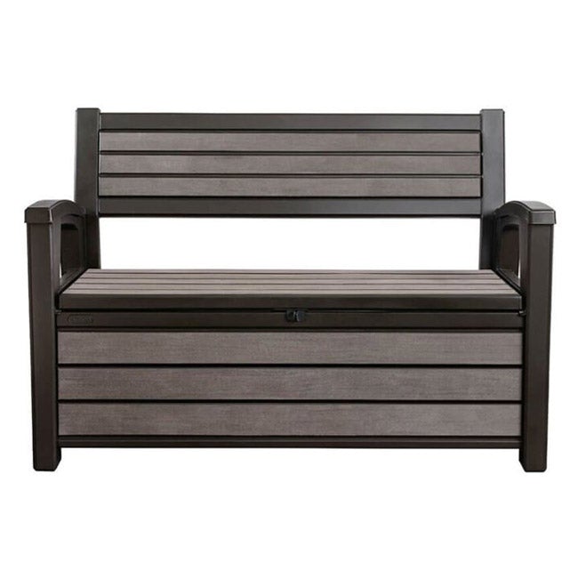 Keter Hudson Garden Storage Bench Duotech - Grey - 227L