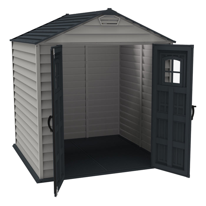 Duramax StoreMax Plus - 7ft x 7ft Plastic Garden Shed in Grey