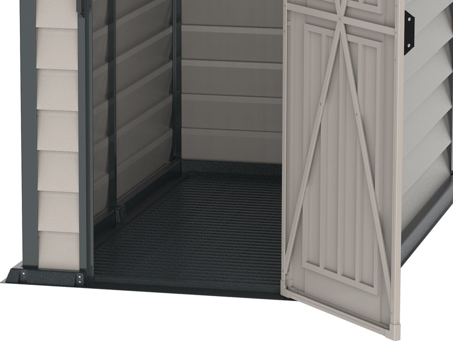 Duramax Evermore - 4ft x 6ft Plastic Garden Shed in Grey