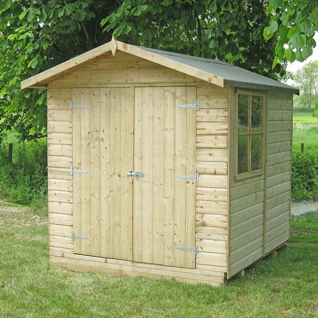 Shire Alderney 7ft x 7ft Pressure Treated Apex Garden Shed