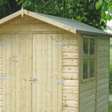 Shire Alderney 7ft x 7ft Pressure Treated Apex Garden Shed