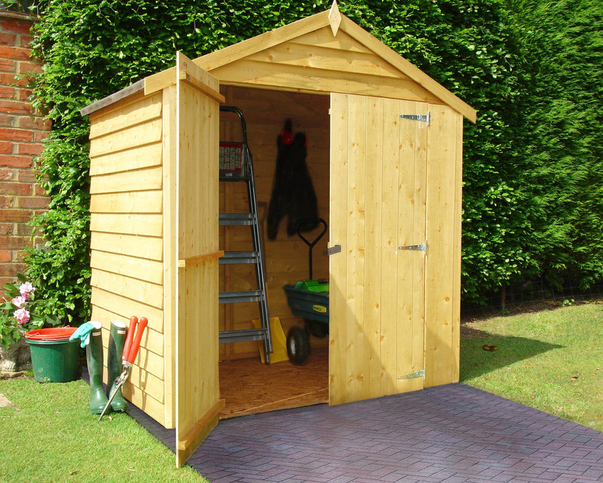 Shire Overlap 4ft x 6ft Pressure Treated Shed - Windowless