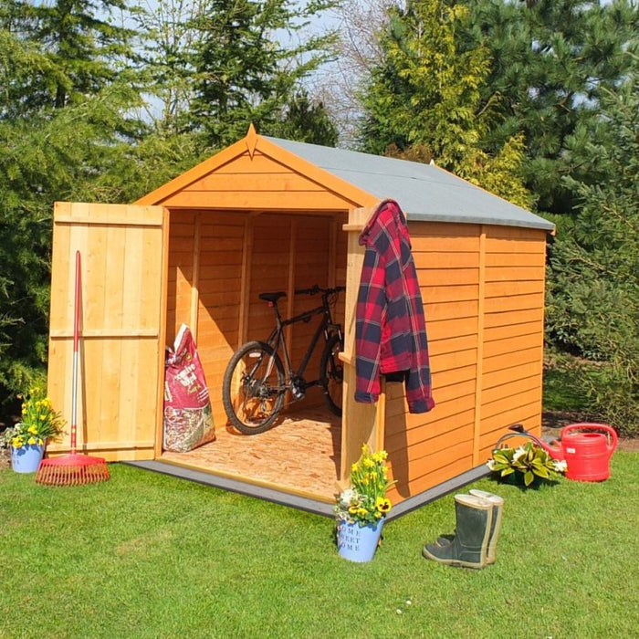 Shire Overlap 8ft x 6ft Windowless Shed with Double Doors