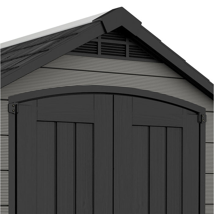 Keter Premier Apex Garden Shed 7.5ft x 9ft- Grey