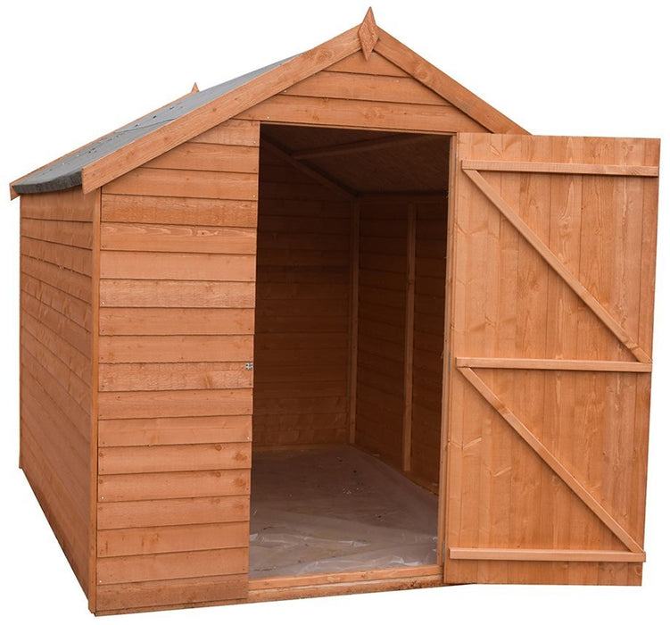 Shire Value Overlap 8ft x 6ft Windowless Shed with Single Door