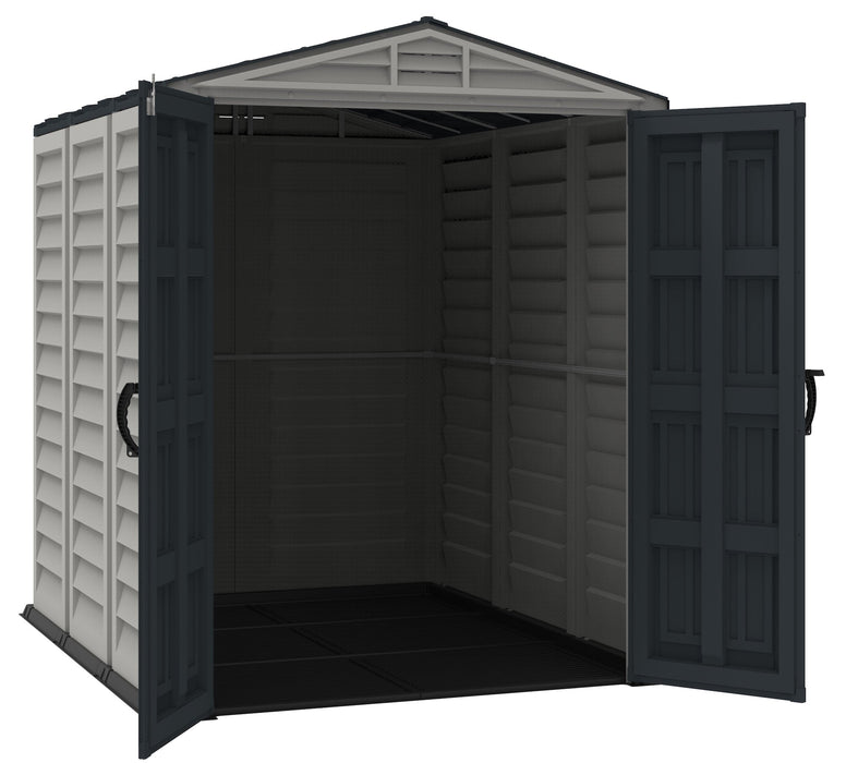 Duramax YardMate Plus - 5ft x 8ft Plastic Garden Shed in Grey