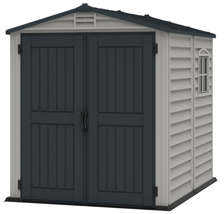 Duramax Store Mate Plus - 6ft x 6ft Plastic Garden Shed in Grey