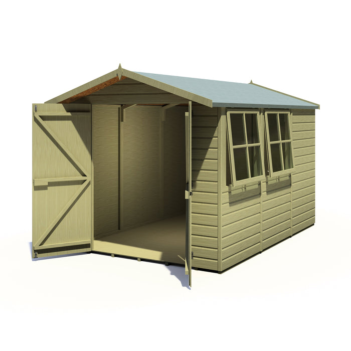 Shire Guernsey 10ft x 7ft Pressure Treated Apex Shed