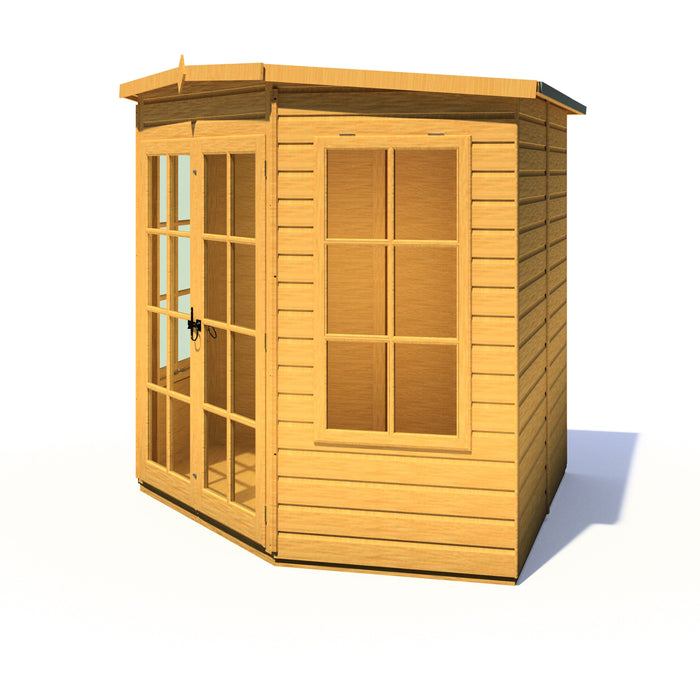 Shire Hampton 7ft x 7ft Premium Corner Summerhouse