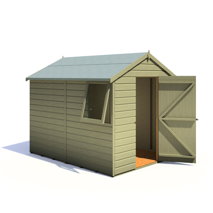 Shire Durham Shiplap 8ft x 6ft Shed - Pressure Treated