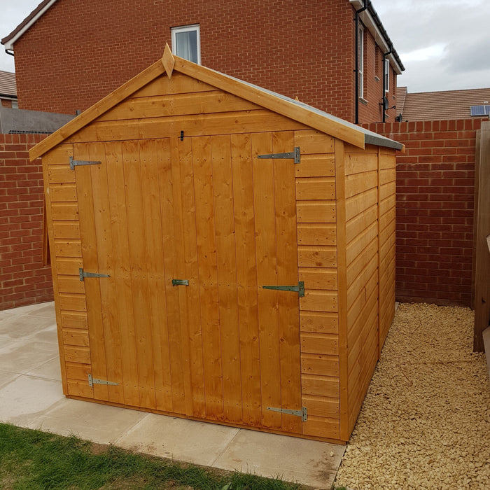 Shire Warwick Shiplap 8ft x 6ft Apex Shed (Double Doors)