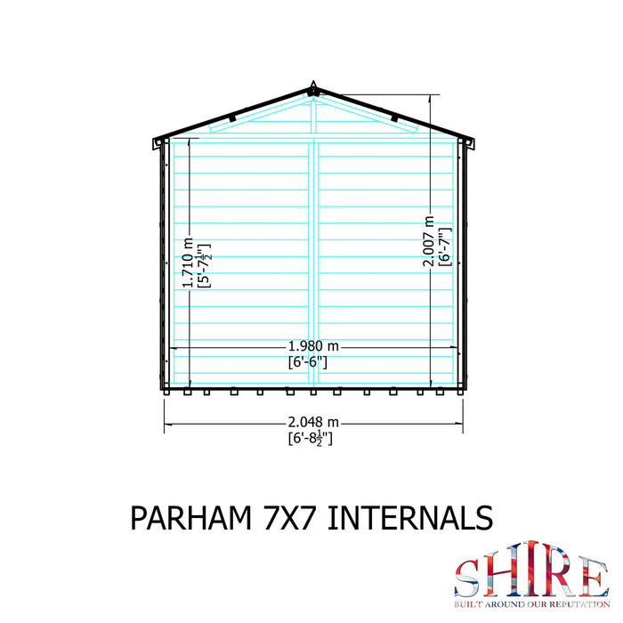 Shire Parham 7ft x 7ft Summerhouse