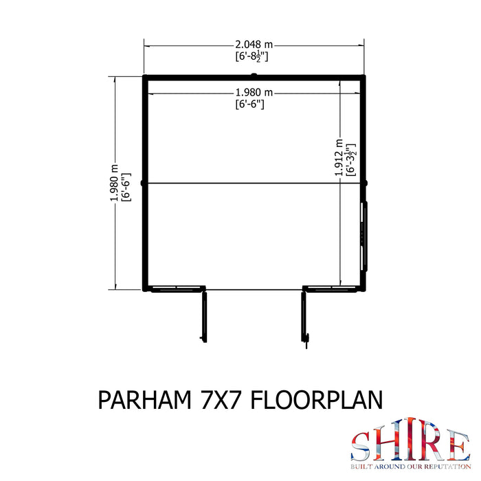 Shire Parham 7ft x 7ft Summerhouse