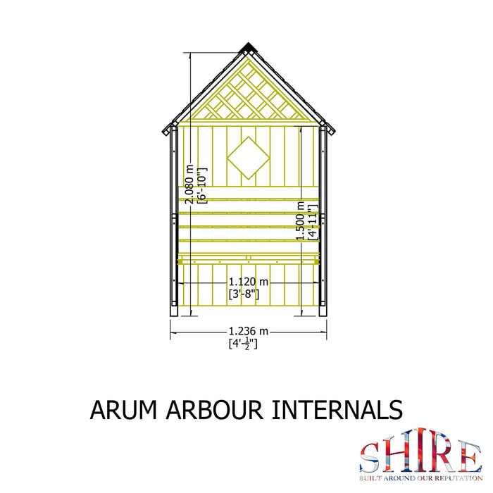 Shire Arum Arbour 2ft x 4ft