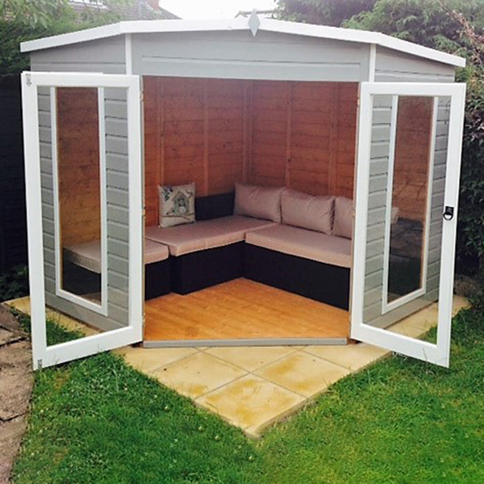 Shire Barclay 8ft x 8ft Corner Summerhouse