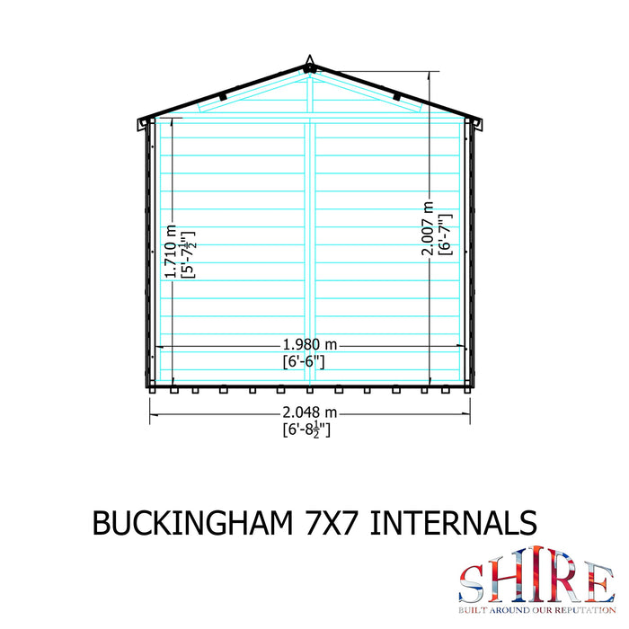 Shire Buckingham 7ft x 7ft Summerhouse