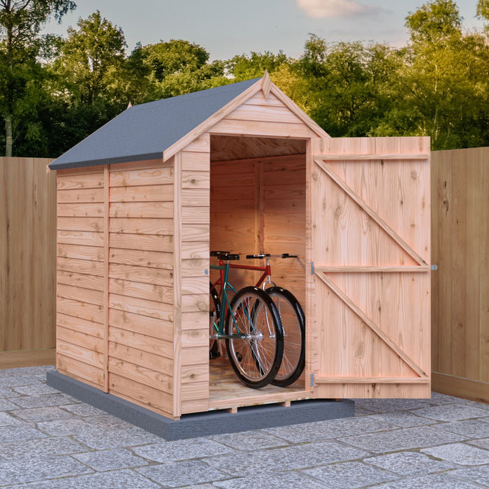 Shire Value Overlap 6ft x 4ft Shed - Windowless