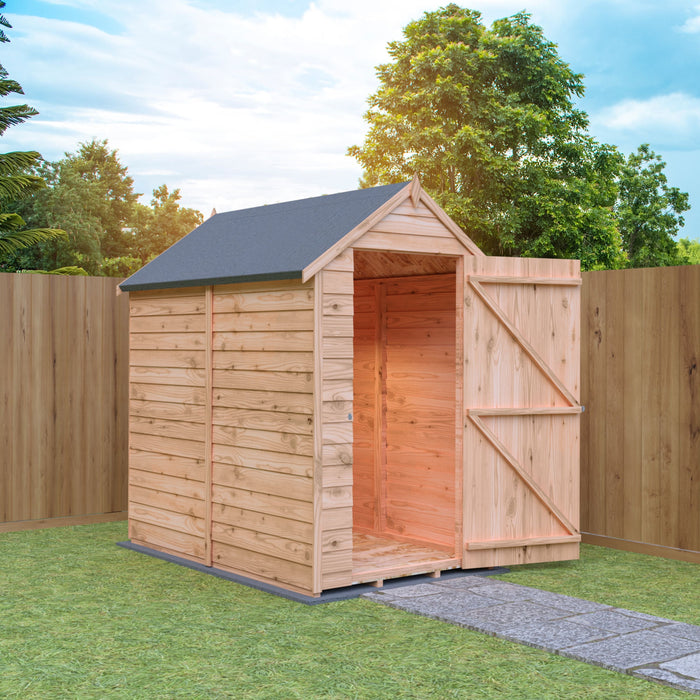 Shire Value Overlap 6ft x 4ft Shed - Windowless