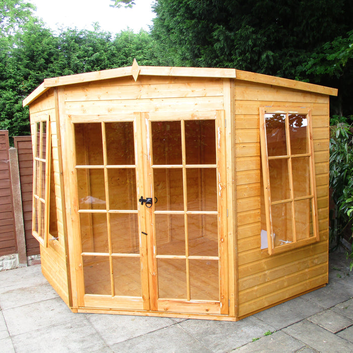 Shire Hampton 8ft x 8ft Premium Corner Summerhouse