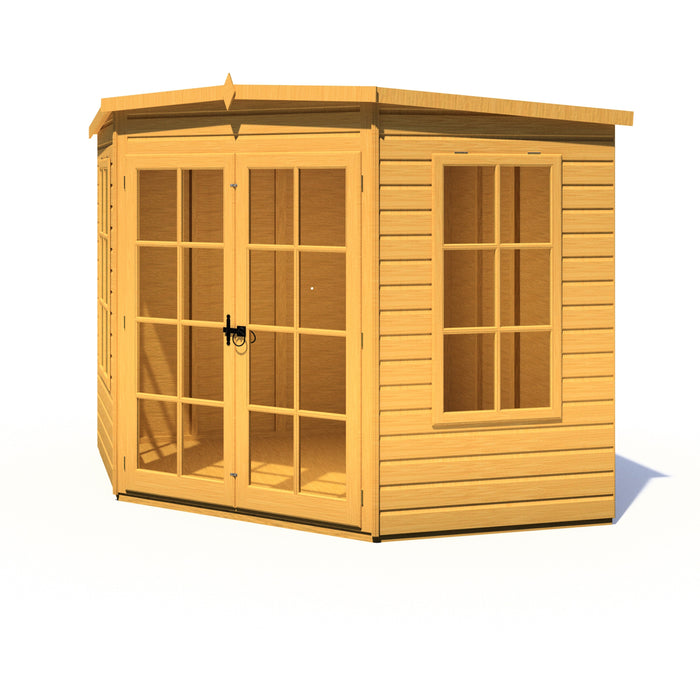 Shire Hampton 8ft x 8ft Premium Corner Summerhouse