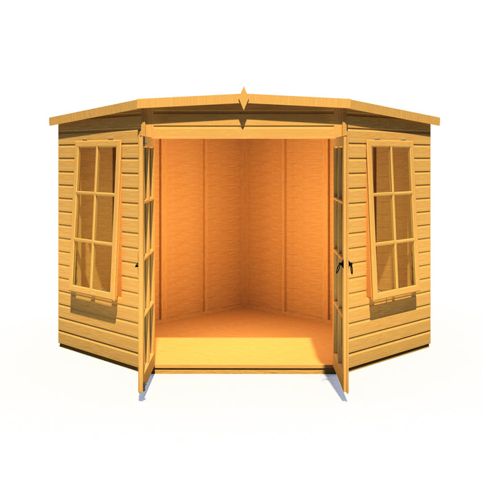 Shire Hampton 8ft x 8ft Premium Corner Summerhouse