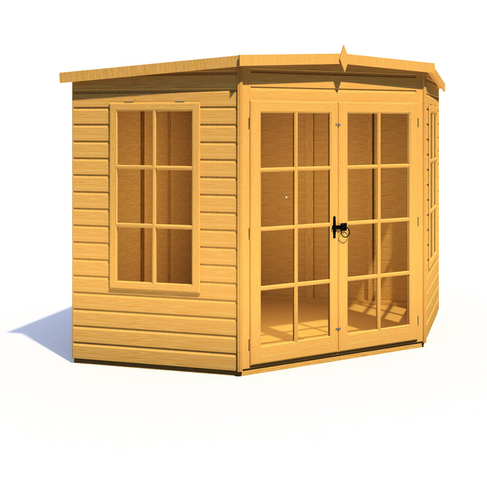 Shire Hampton 8ft x 8ft Premium Corner Summerhouse