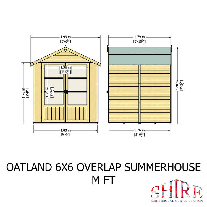 Shire Oatland 6ft x 6ft Summerhouse