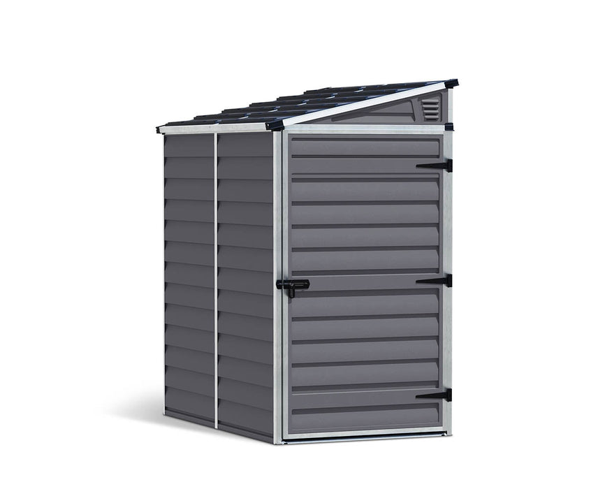 Palram Canopia Pent 4 ft. x 6 ft. Shed Kit - Dark Grey