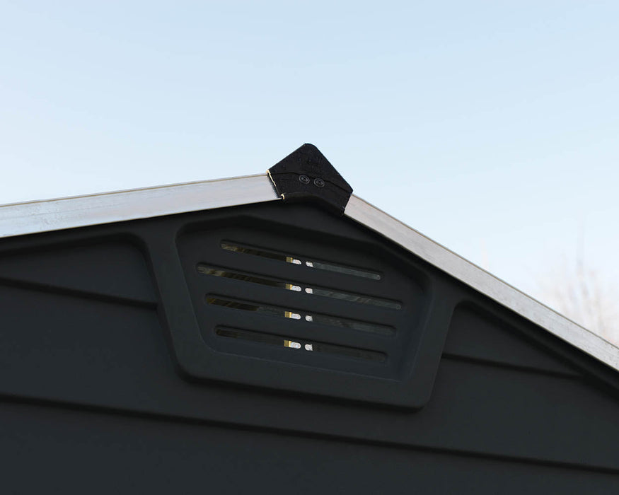 Palram Canopia - Skylight 6ft x 10ft Shed Kit - Midnight Grey