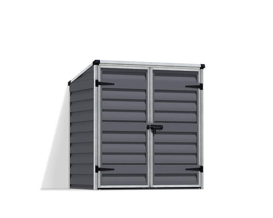 Palram Canopia Voyager 2ft x 4ft Pent Storage Shed - Grey