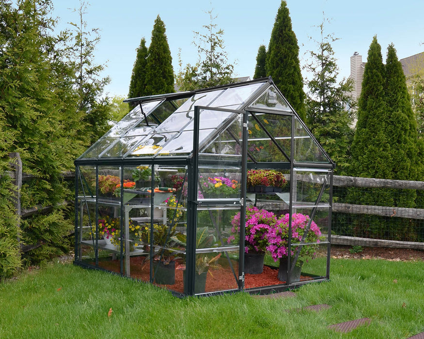 Palram Canopia Harmony 6 ft. x 8 ft. Greenhouse - Grey