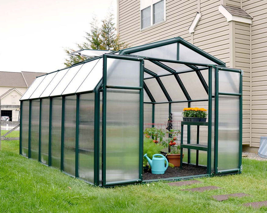 Palram Canopia Hobby Gardener 8 ft. x 12 ft. Greenhouse - Green