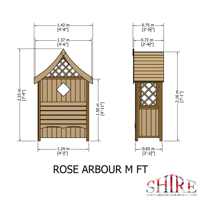 Shire Rose Arbour 2ft x 4ft