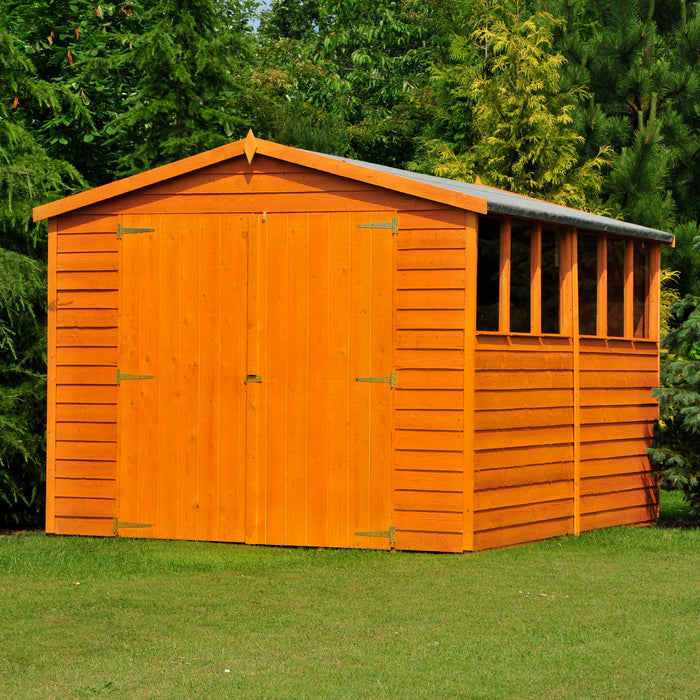 Shire Overlap 10ft x 10ft Workshop Shed with Double Doors