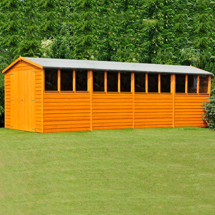 Shire Overlap 20ft x 10ft Workshop Shed with Double Doors