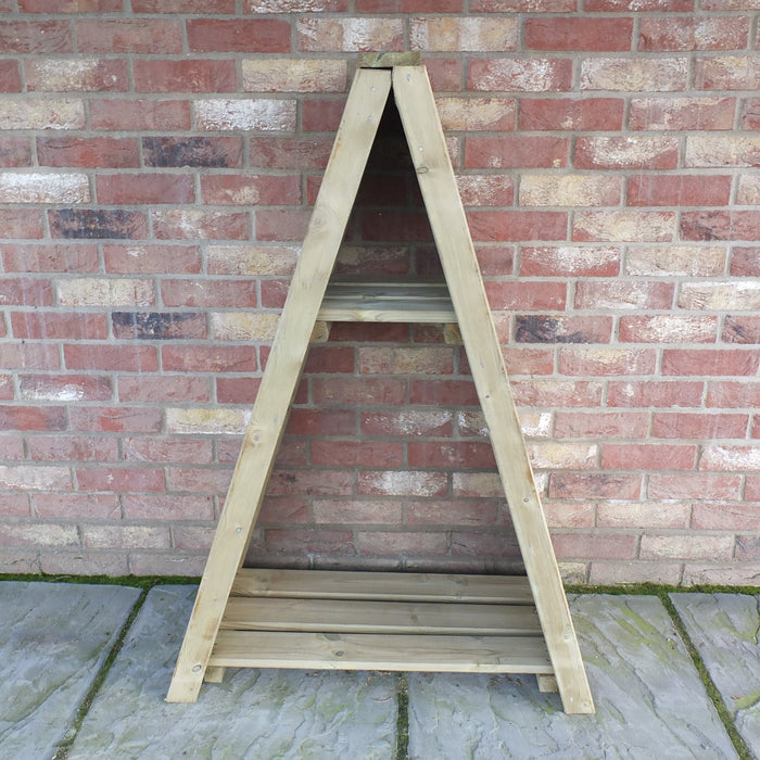 Shire Tongue & Groove 3ft x 2ft Small Triangular Log Store - Pressure Treated