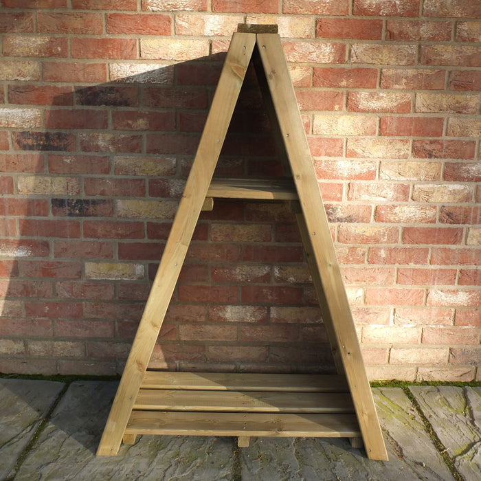 Shire Overlap 3ft x 2ft Small Triangular Log Store - Pressure Treated