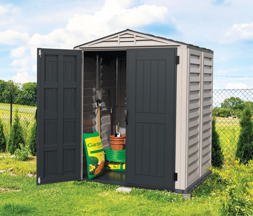 Duramax YardMate Plus - 5ft x 5ft Plastic Garden Shed in Grey