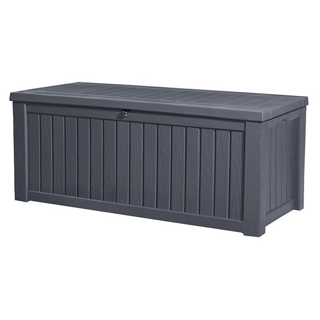 Keter Rockwood Garden Storage Box - Anthracite - 570L