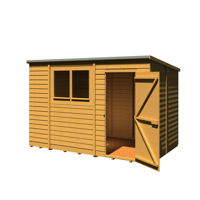 Shire Overlap 10ft x 6ft Pent Shed